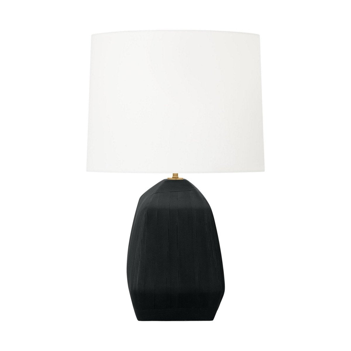 Lampe de table Tallulah - Céramique noire rugueuse by Visual Comfort Studio | Luminaires & cie