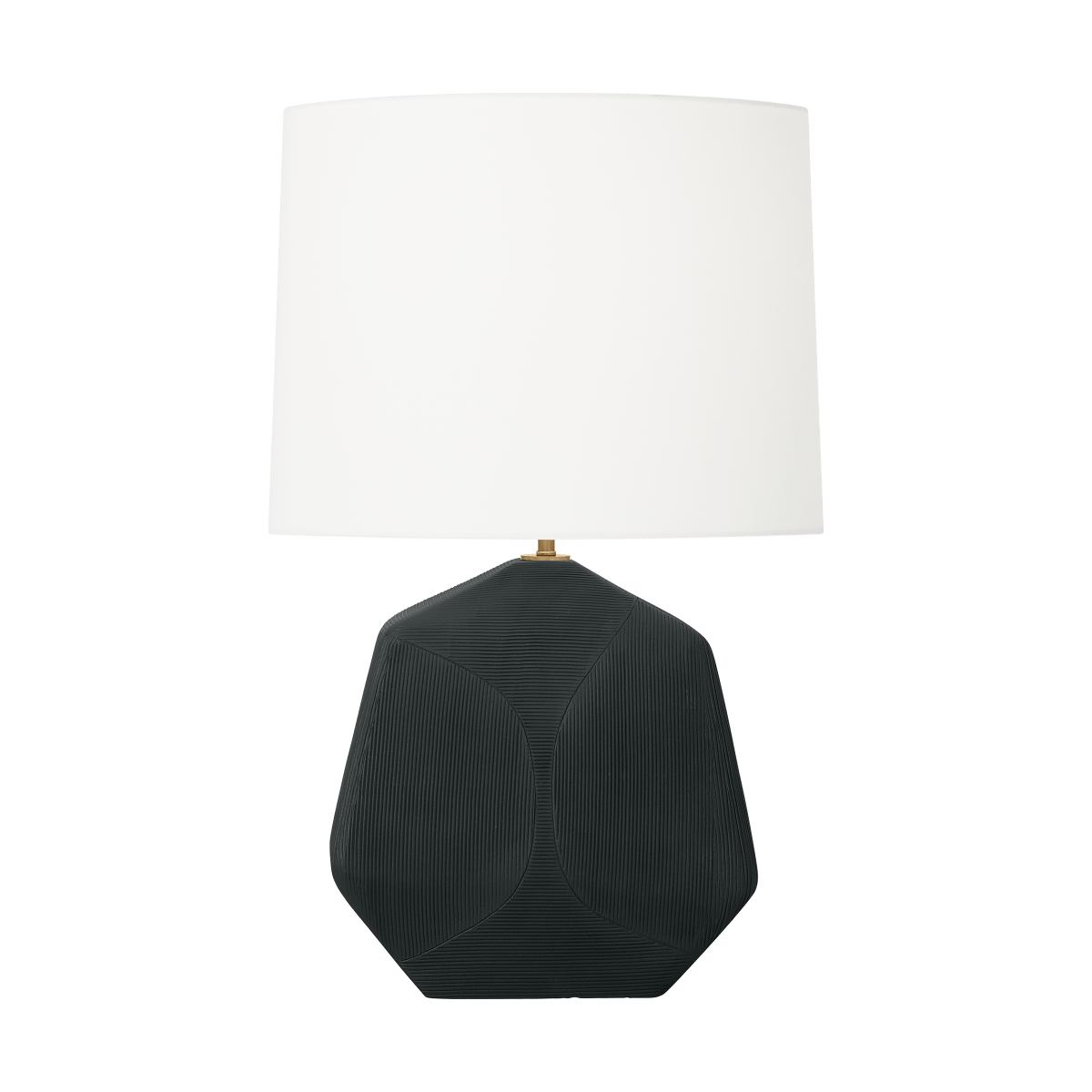 Lampe de table Tallulah - Céramique noire rugueuse by Visual Comfort Studio | Luminaires & cie