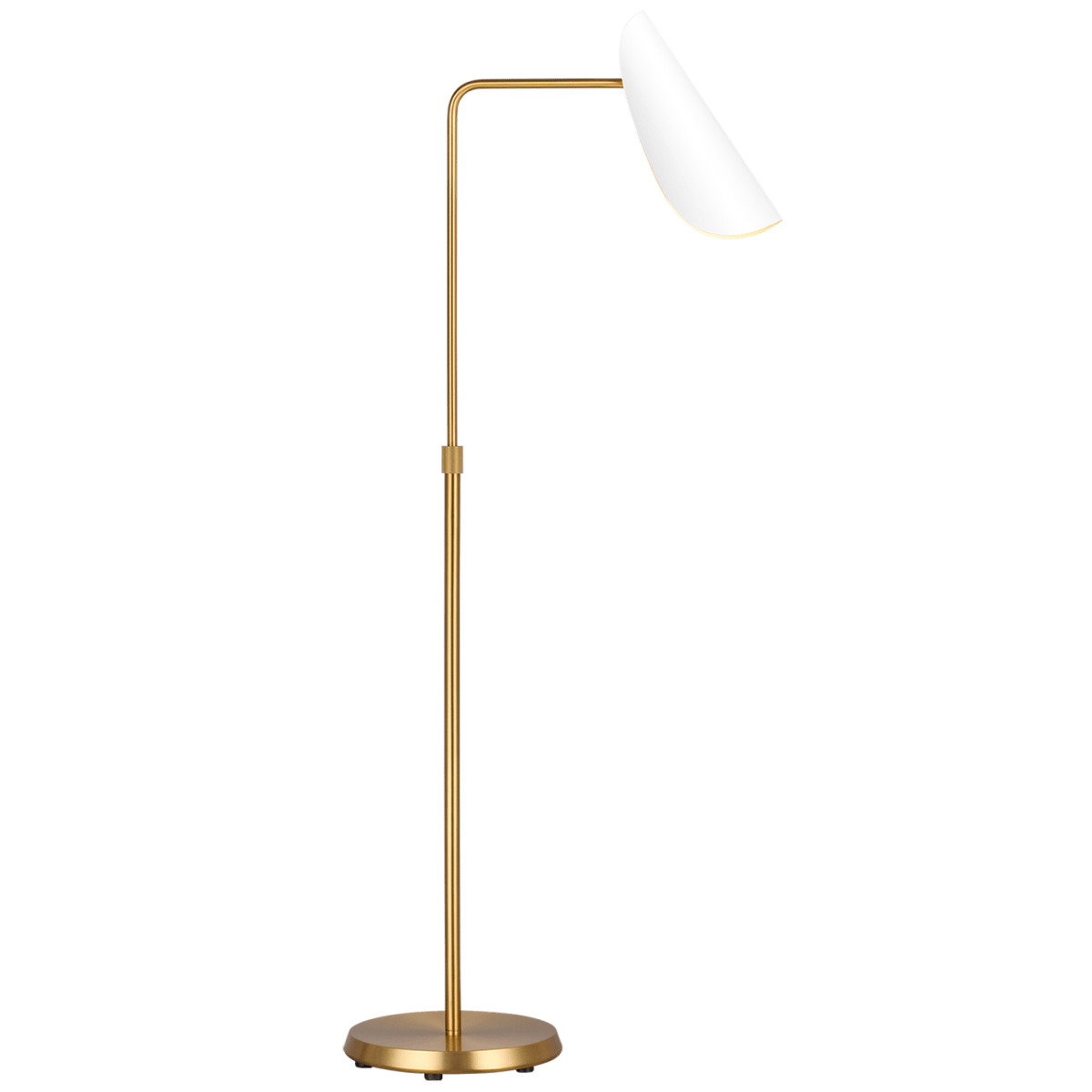 Lampe de table Tresa - Matte blanc et laiton brûlé 15 7/8" by Visual Comfort Studio | Luminaires & cie