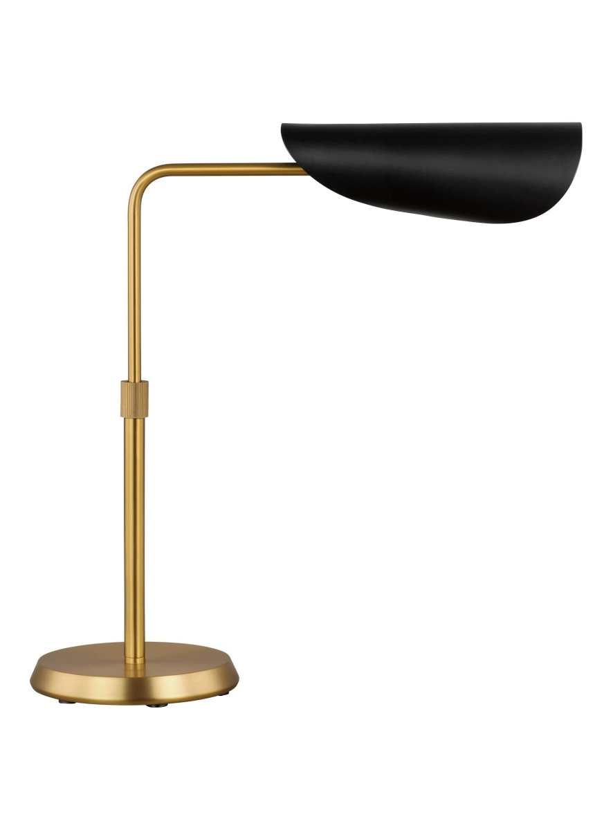 Lampe de table Tresa - Noir de minuit et laiton brunis 15" by Visual Comfort Studio | Luminaires & cie
