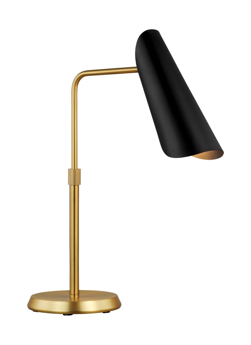 Lampe de table Tresa - Noir de minuit et laiton brunis 15" by Visual Comfort Studio | Luminaires & cie