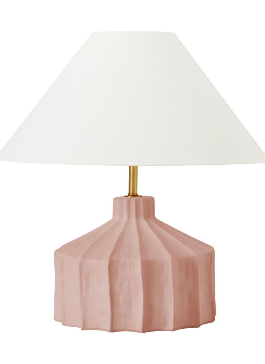 Lampe de table Veneto - Rose poudré 19 1/2" by Visual Comfort Studio | Luminaires & cie