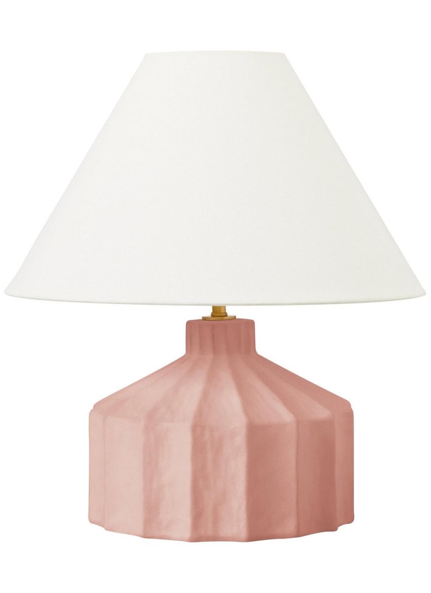 Lampe de table Veneto - Rose poudré 15" by Visual Comfort Studio | Luminaires & cie