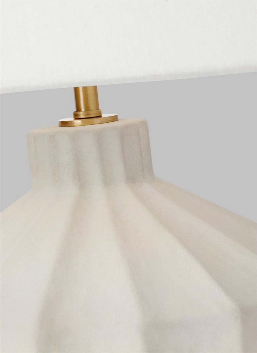 Lampe de table Veneto - Bleu moyen mat lavé 15" by Visual Comfort Studio | Luminaires & cie