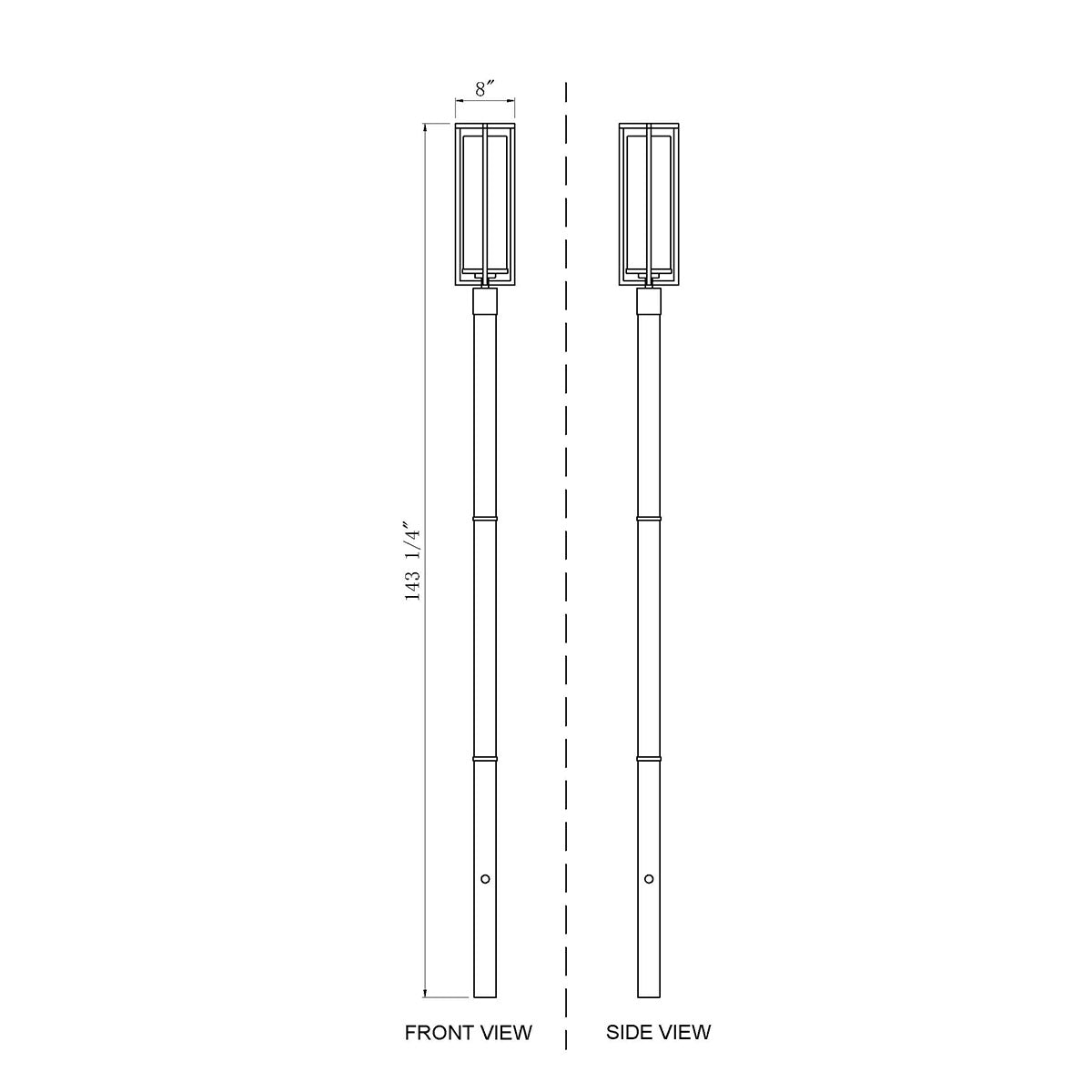 Lampe extérieure sur poteau Aura