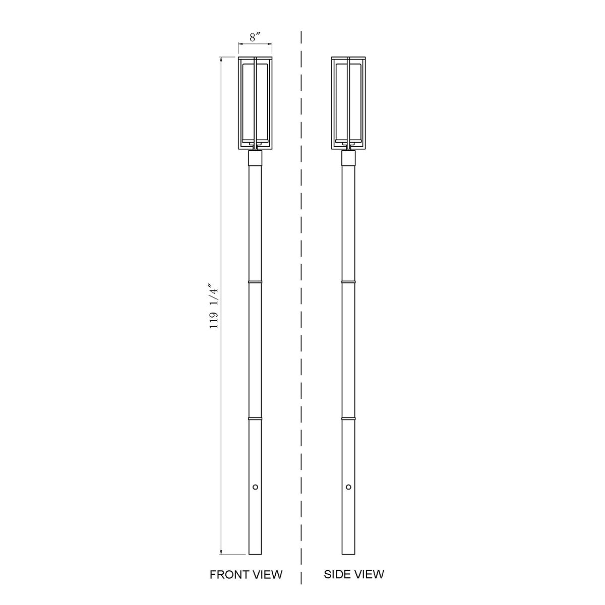 Lampe extérieure sur poteau Aura