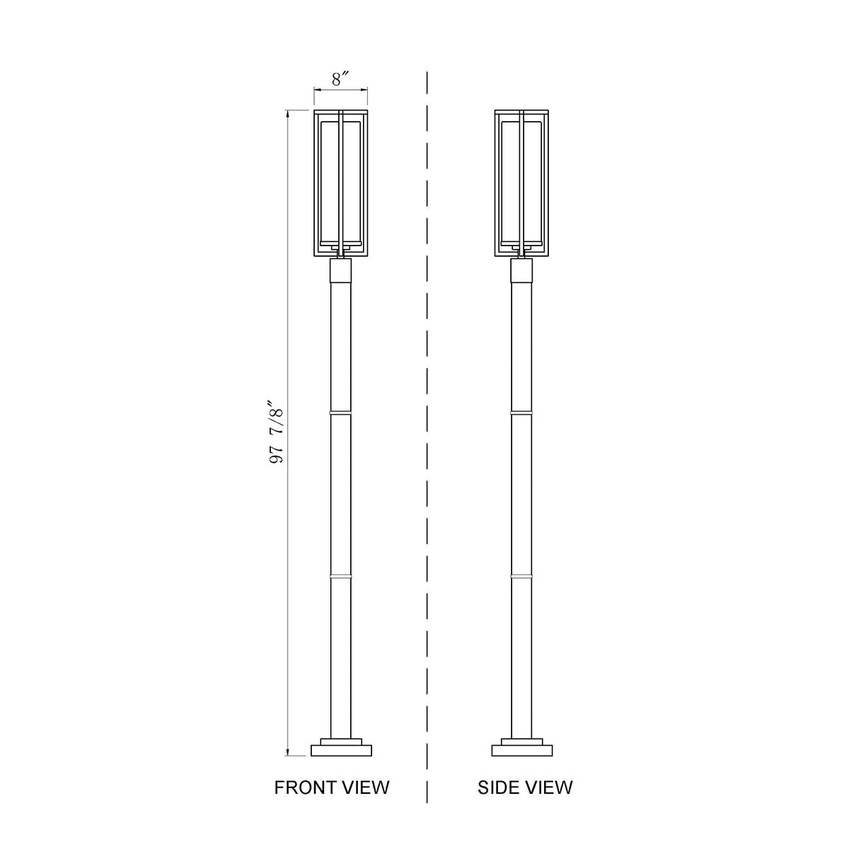 Lampe extérieure sur poteau Aura