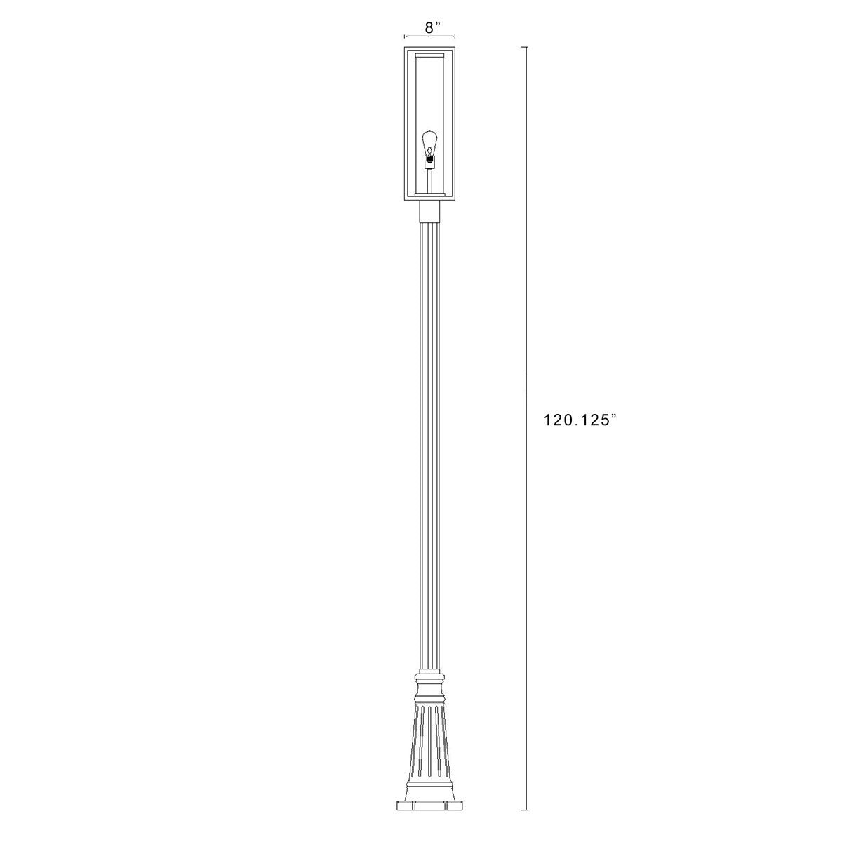 Lampe extérieure sur poteau Dunbroch