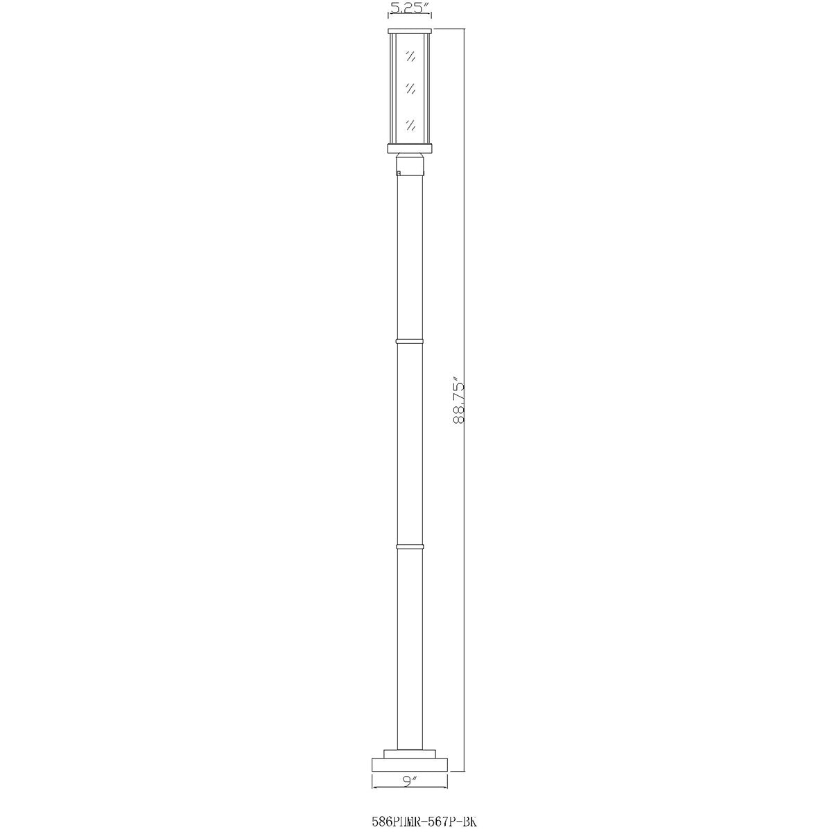 Lampe extérieure sur poteau Glenwood M