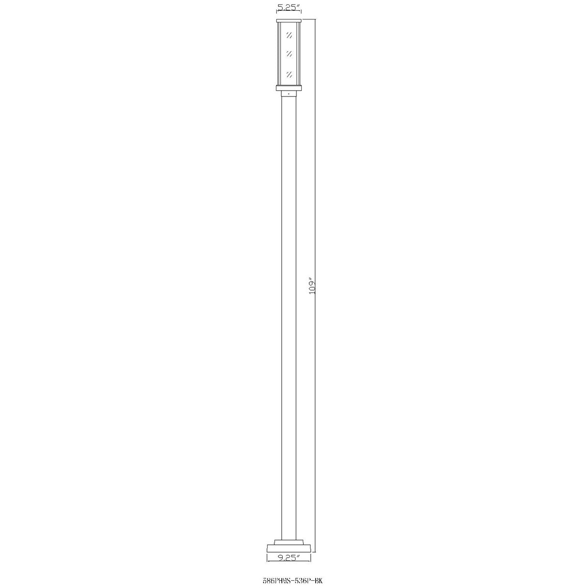 Lampe extérieure sur poteau Glenwood M