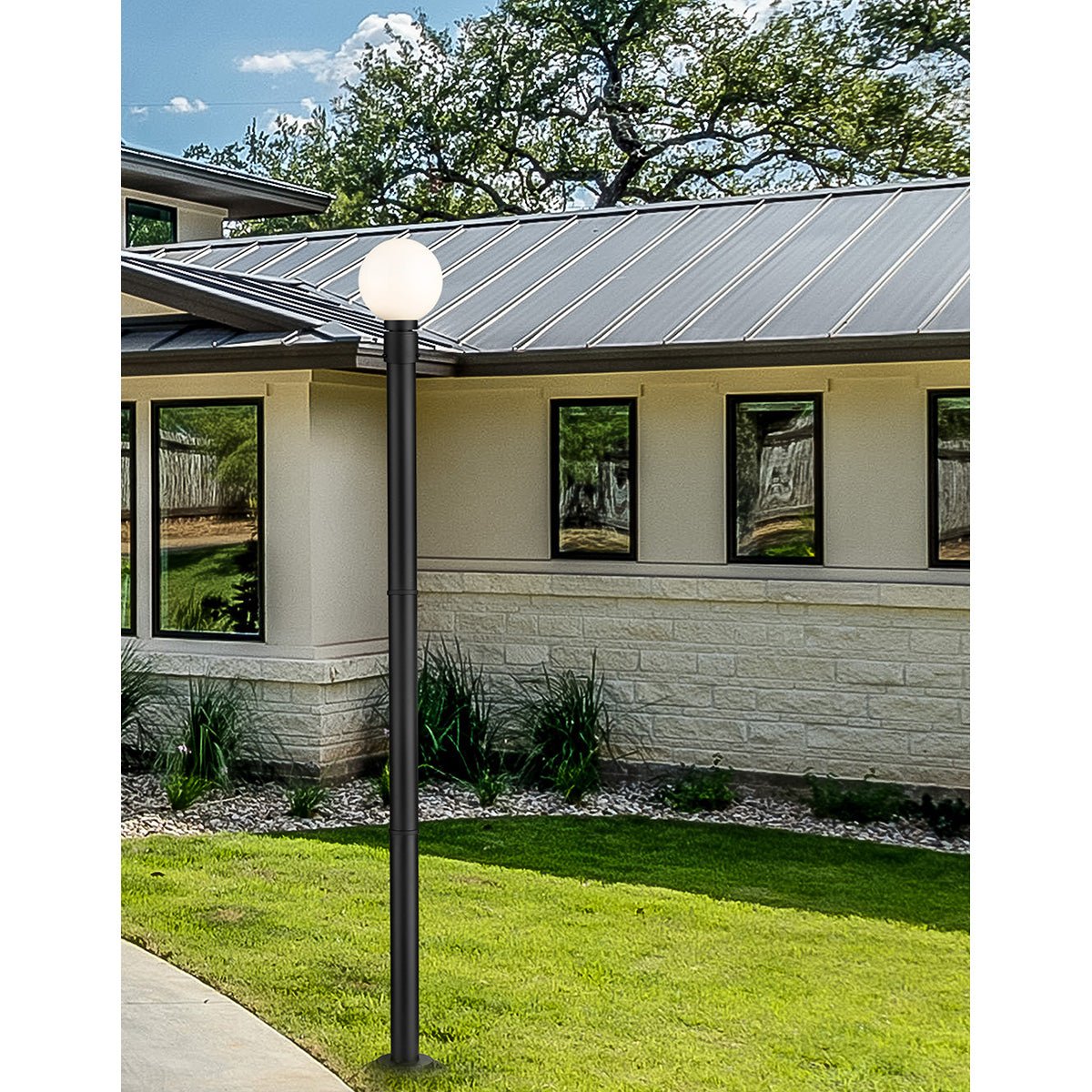 Lampe extérieure sur poteau Laurent M
