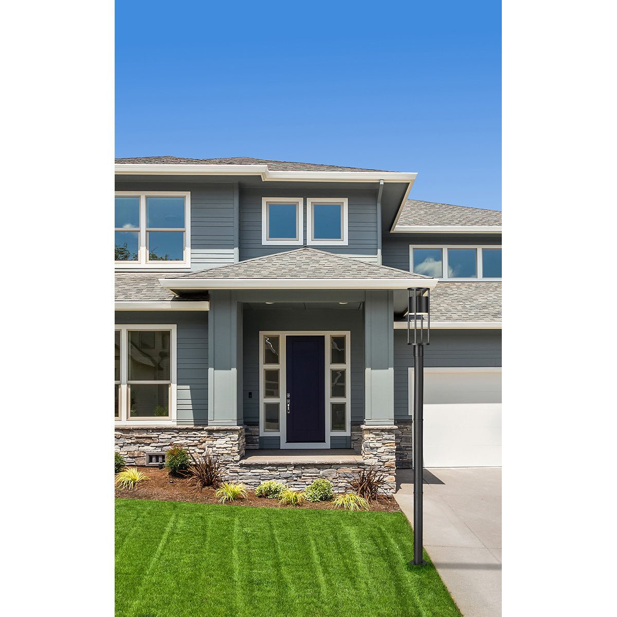 Lampe extérieure sur poteau Luca