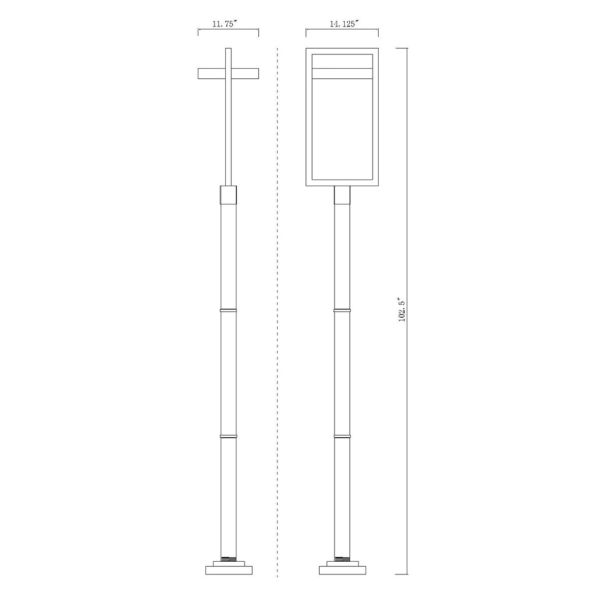 Lampe extérieure sur poteau Luttrel XL