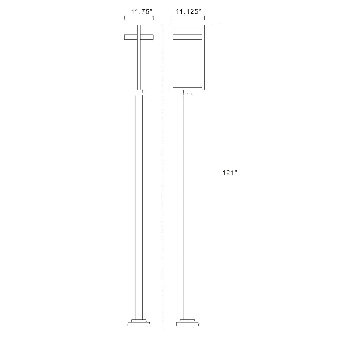 Lampe extérieure sur poteau Luttrel XL