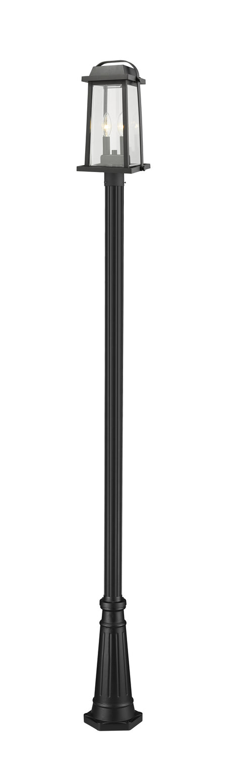 Lanterne sur poteau Millworks Noir, 10", 110 1/4" – Z-Lite