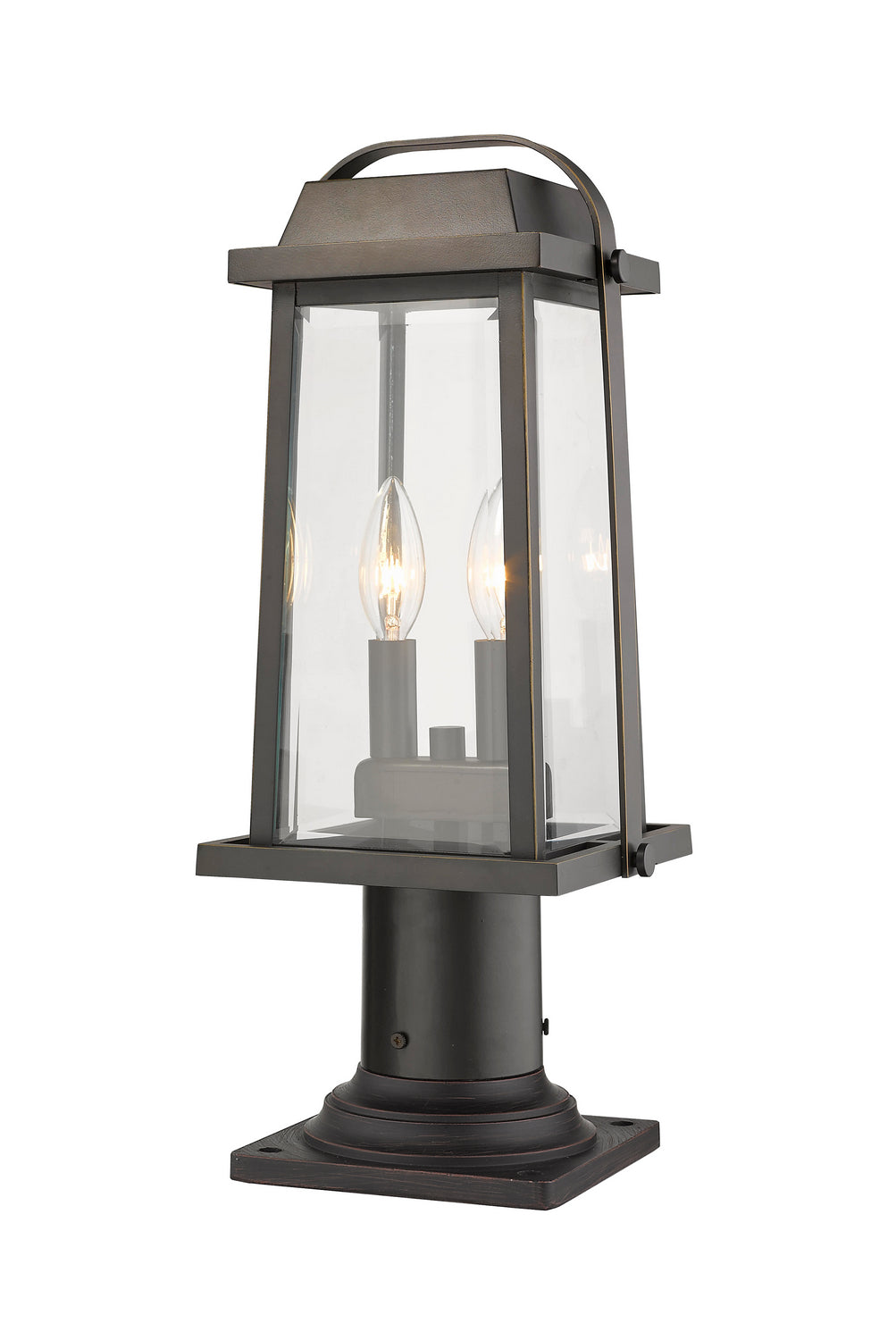 Lanterne sur poteau Millworks Bronze huilé, 7 3/4", 18 3/4" – vue 2