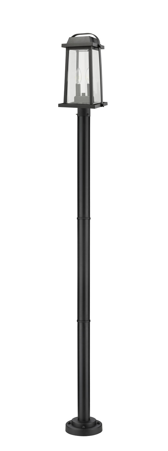 Lanterne sur poteau Millworks Noir, 9", 88 3/4" – vue 2
