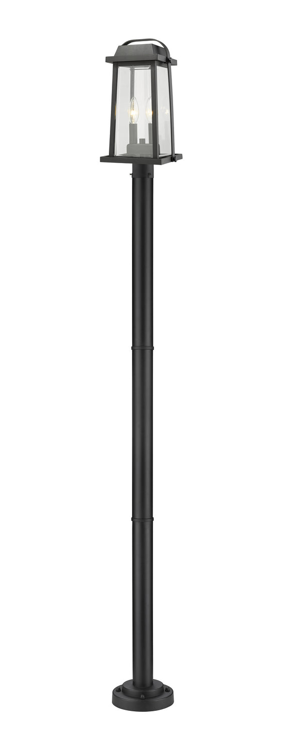 Lanterne sur poteau Millworks Noir, 9", 88 3/4" – Z-Lite