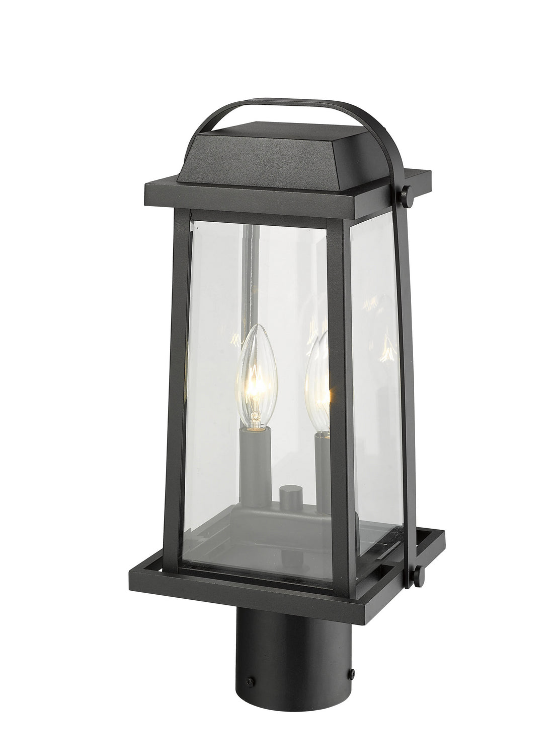 Lanterne sur poteau Millworks Noir, 7 3/4", 16 3/4" – vue 3