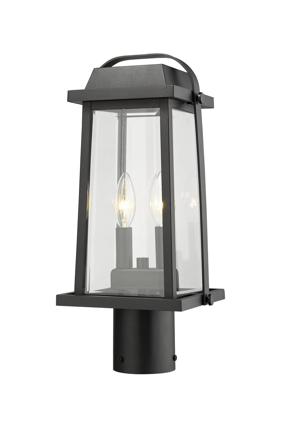 Lanterne sur poteau Millworks Noir, 7 3/4", 16 3/4" – vue 4