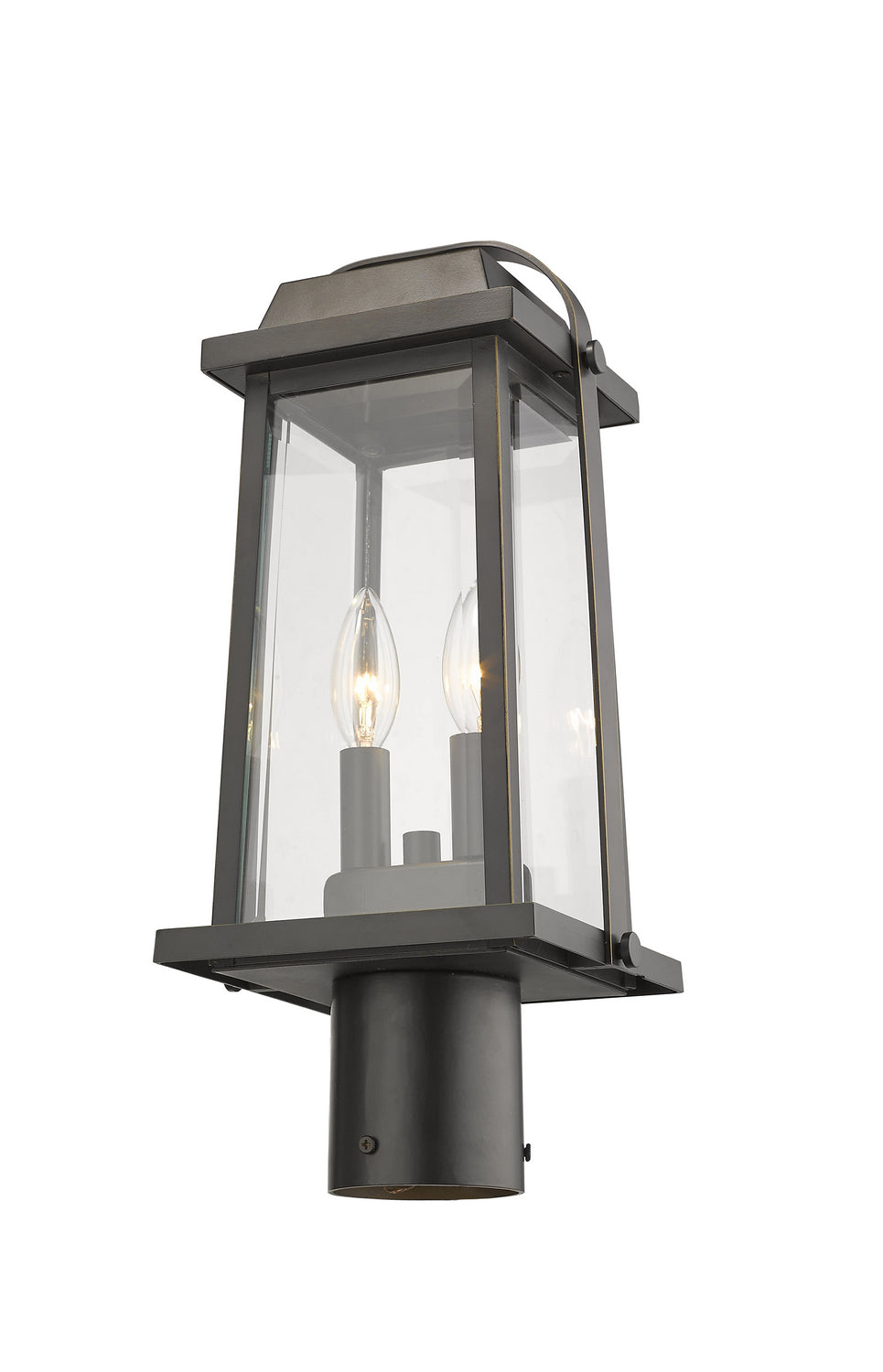 Lanterne sur poteau Millworks Bronze huilé, 7 3/4", 16 3/4" – vue 3