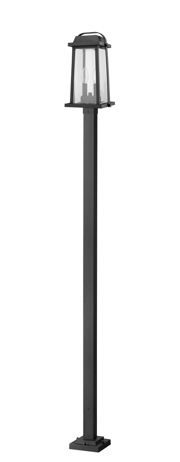Lanterne sur poteau Millworks Noir, 9 1/4", 110 1/4" – vue 2