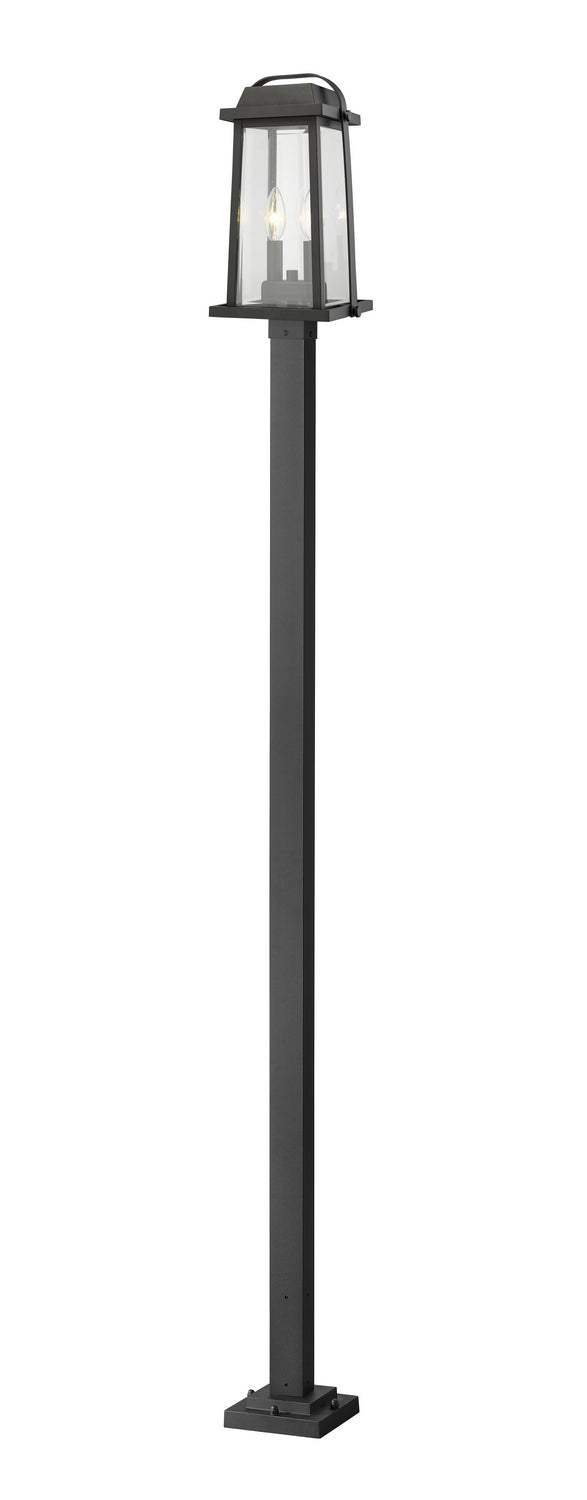 Lanterne sur poteau Millworks Noir, 9 1/4", 110 1/4" – Z-Lite