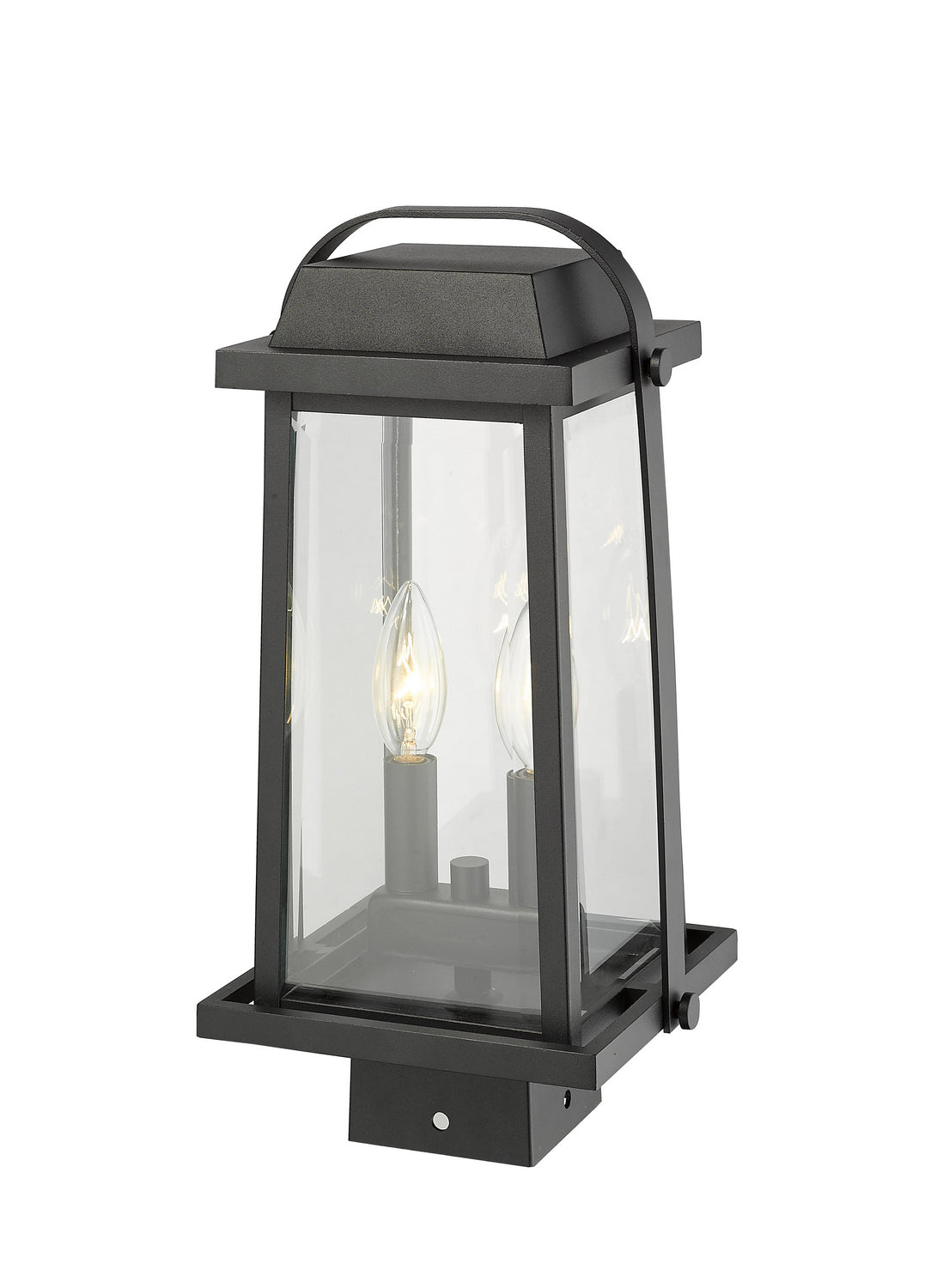 Lanterne sur poteau Millworks Noir, 7 3/4", 15 1/4" – vue 4