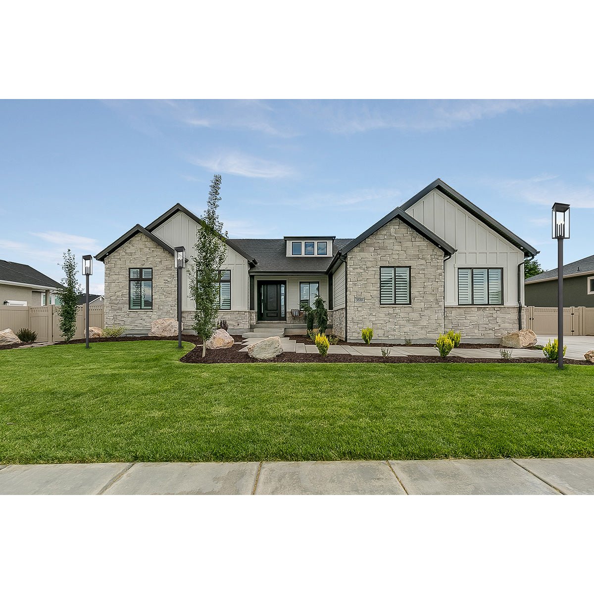 Lampe extérieure sur poteau Nova