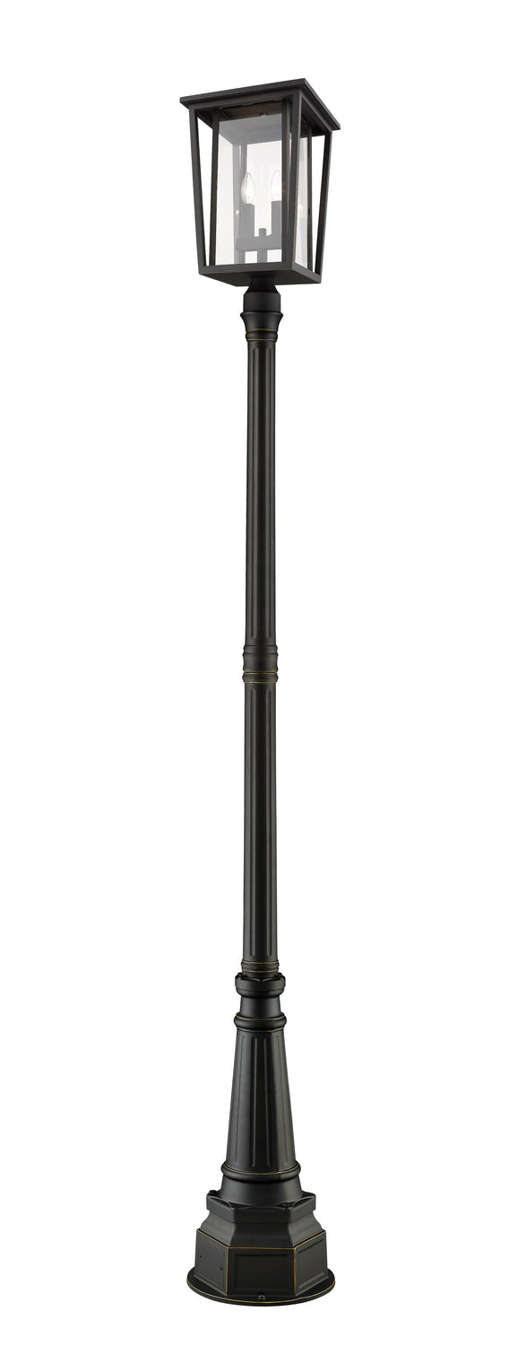 Lanterne sur poteau Seoul Bronze huilé, 101 1/2" – Z-Lite