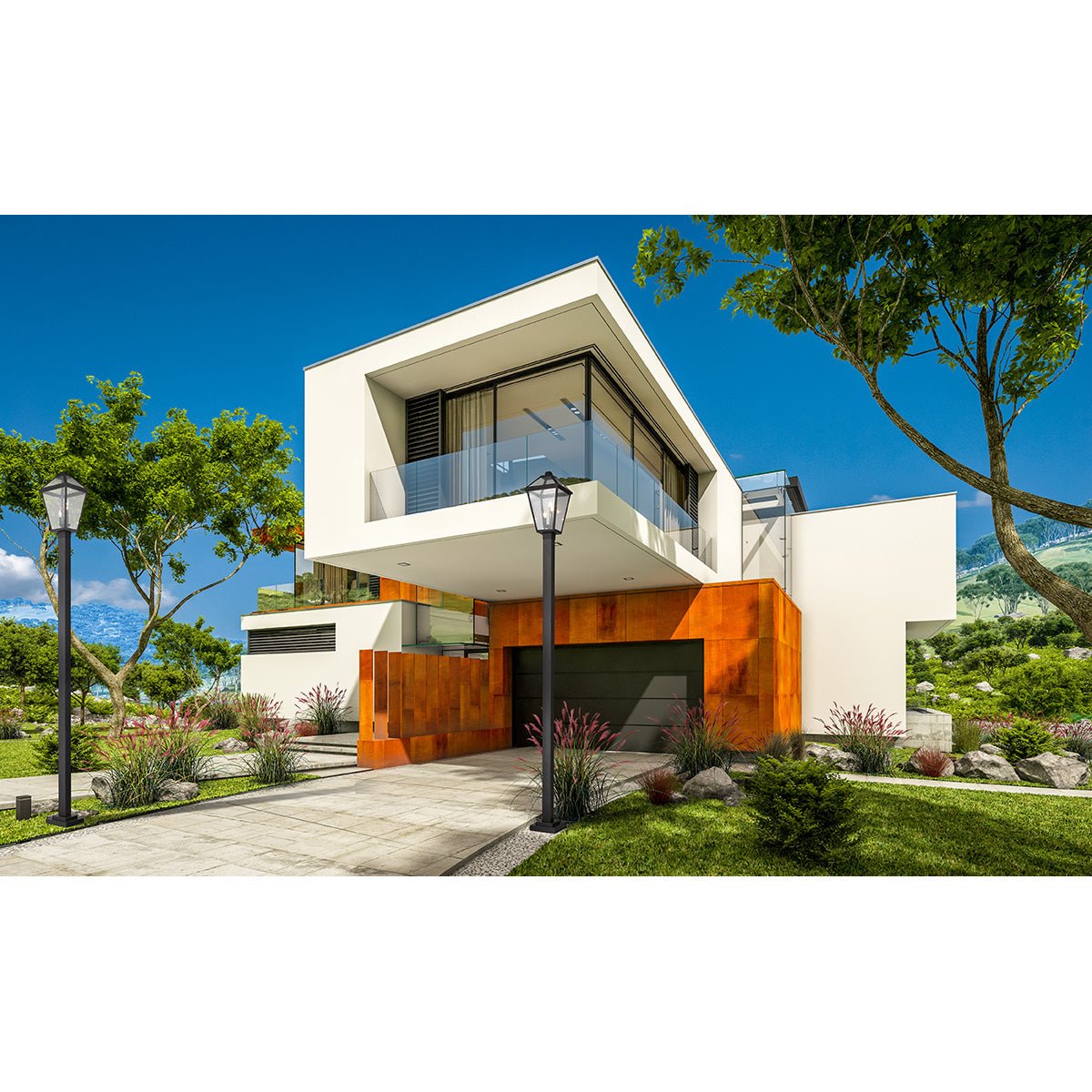 Lampe extérieure sur poteau Talbot XL