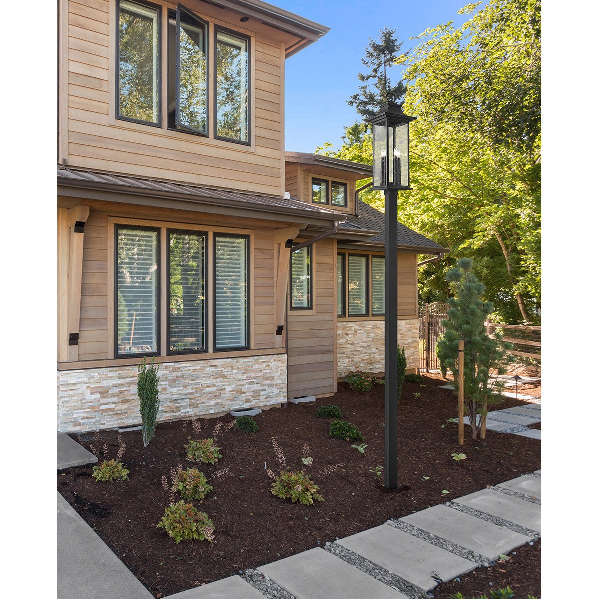 Lampe extérieure sur poteau Tiberius