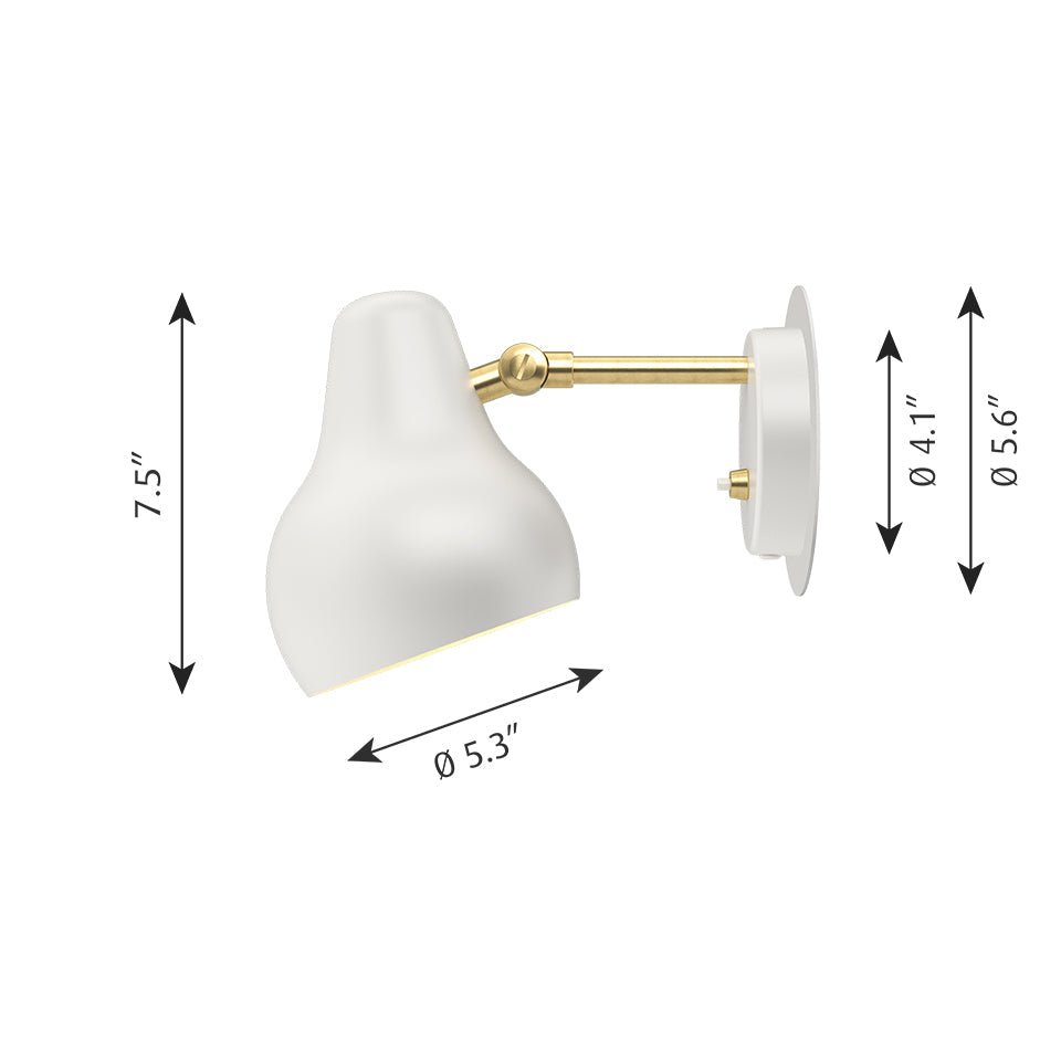 Lampe murale VL 38 - Noir by Louis Poulsen | Luminaires & cie