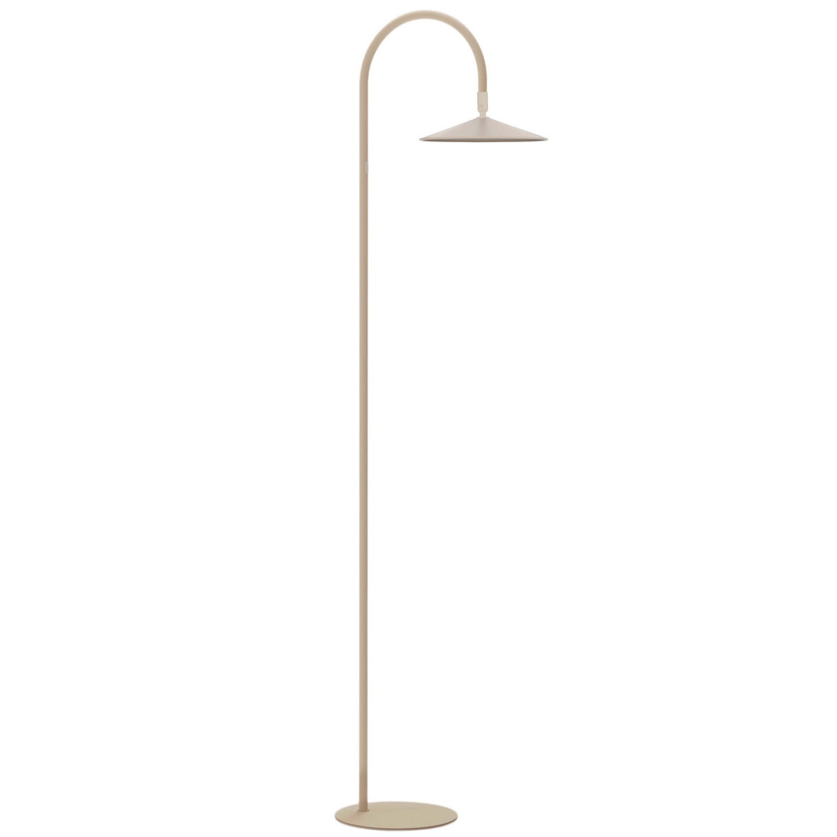 Lampe sur pied à arc Raquel Beige mat – Dainolite