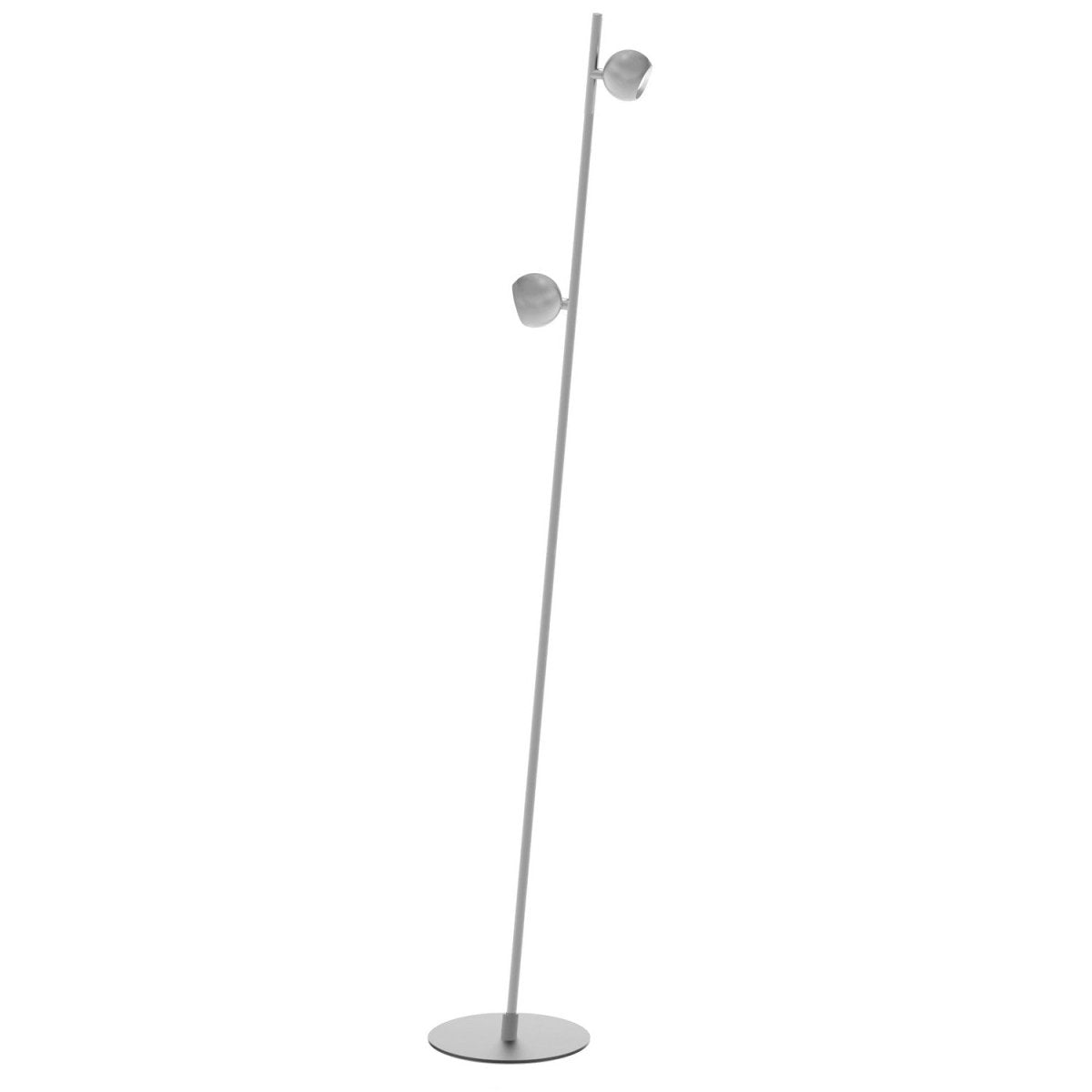 Lampe sur pied Fernanda - Nickel satiné by Dainolite | Luminaires & cie