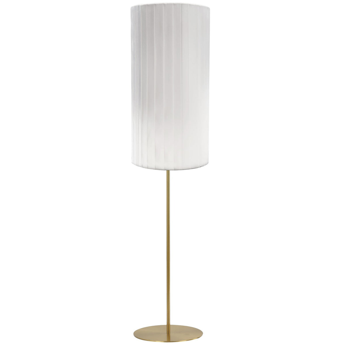 Lampe sur pied Frankie Blanc / Laiton vieilli – Dainolite