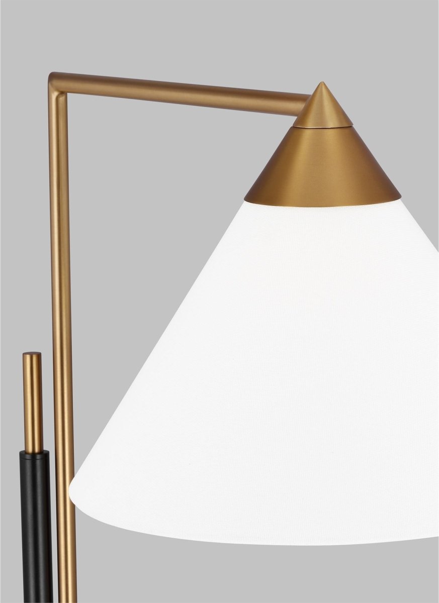 Lampe sur pied Franklin - Laiton brûlé et bronze profond by Visual Comfort Studio | Luminaires & cie