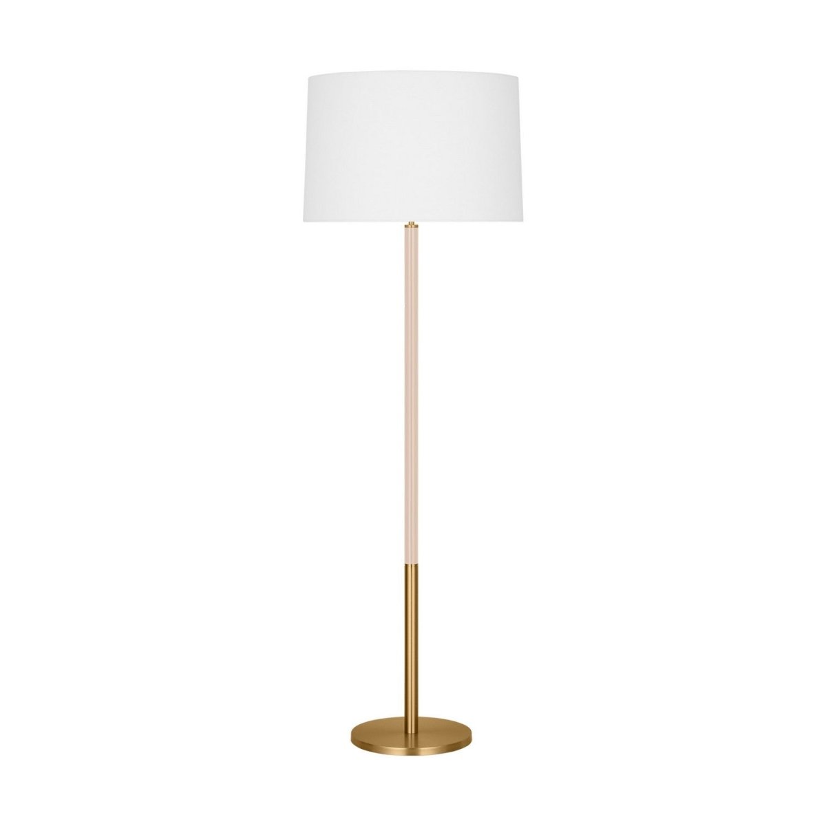 Lampe sur pied Monroe - Laiton bruni et Blush by Visual Comfort Studio | Luminaires & cie
