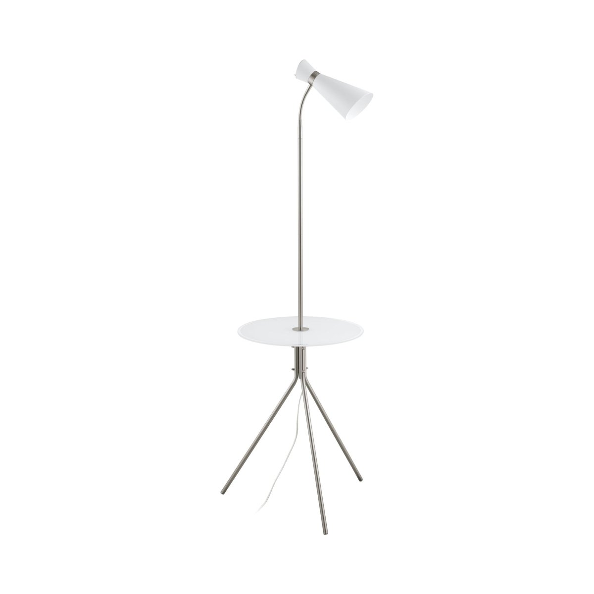 Lampe sur pied Policara - Blanc by Eglo | Luminaires & cie