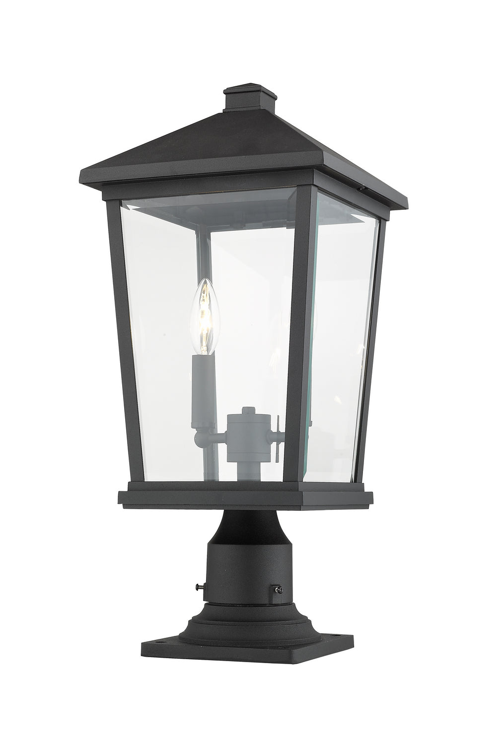 Lanterne extérieure sur socle Beacon Noir, 21 1/2" – vue 4