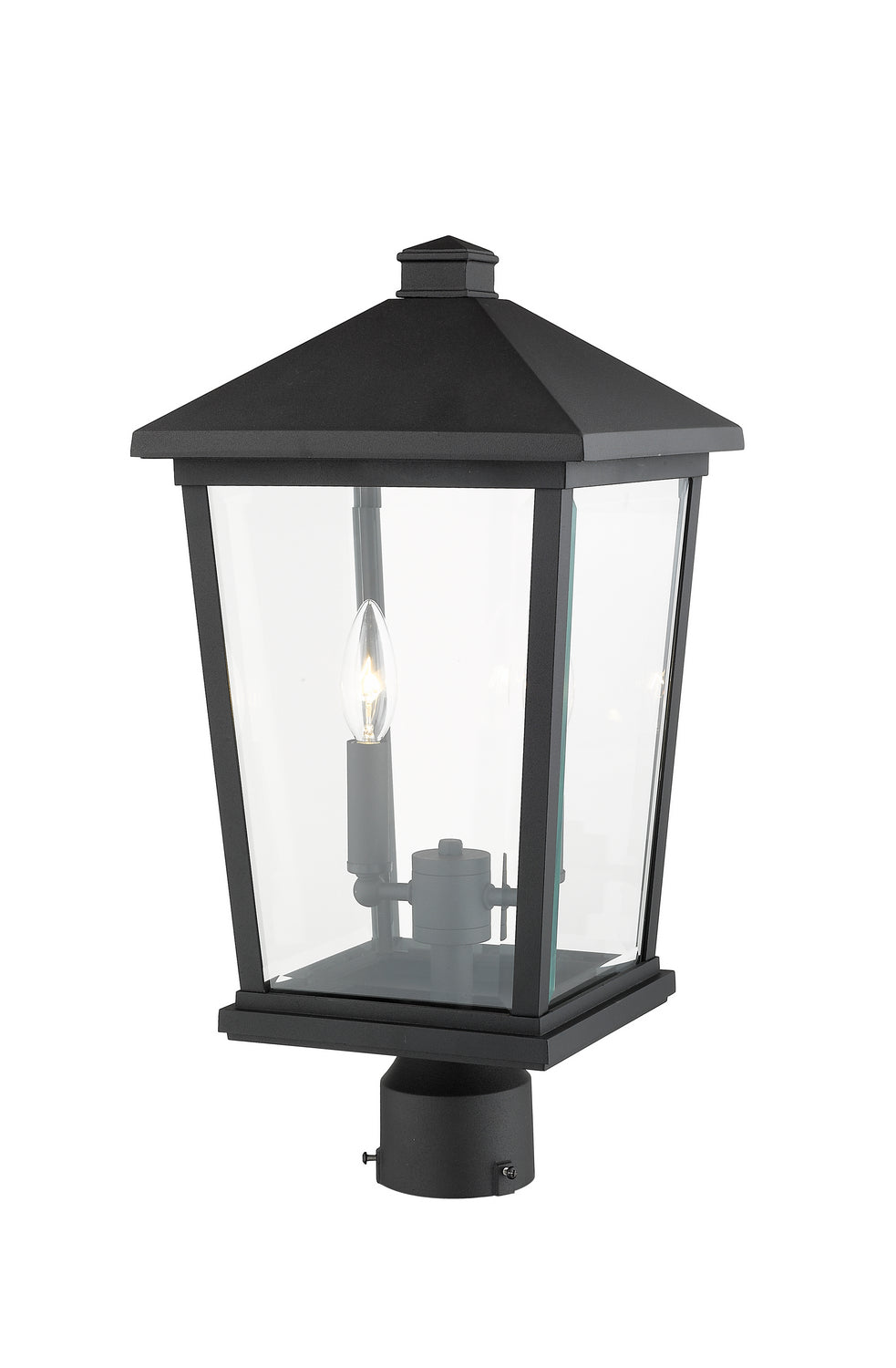 Lanterne extérieure sur socle Beacon Noir, 19 1/2" – vue 3