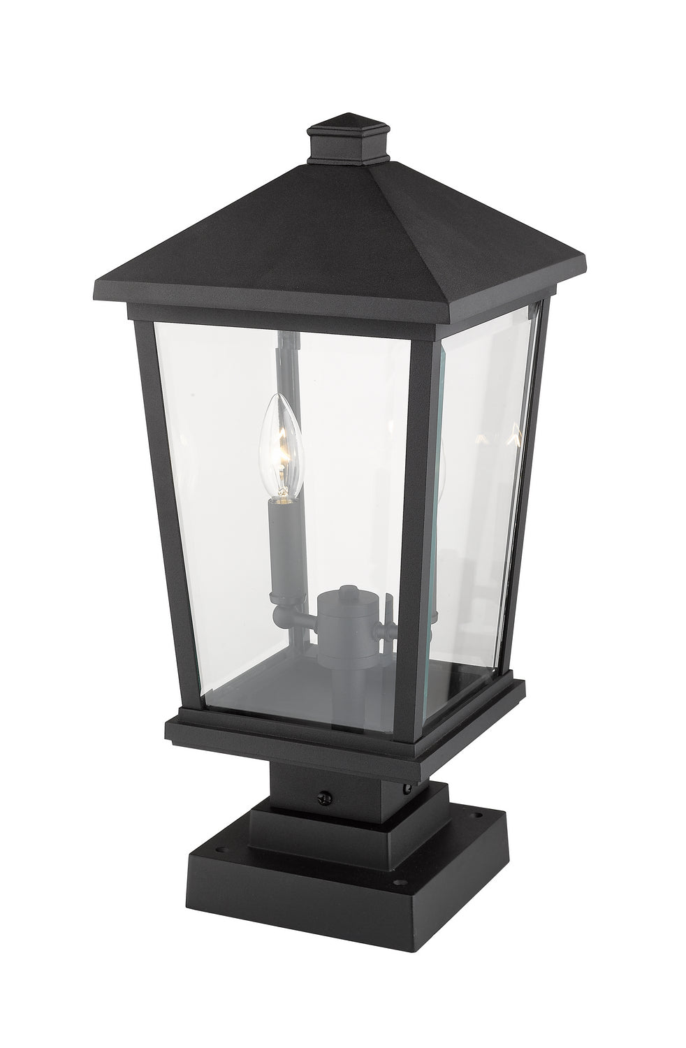 Lanterne extérieure sur socle Beacon Noir, 22" – vue 3