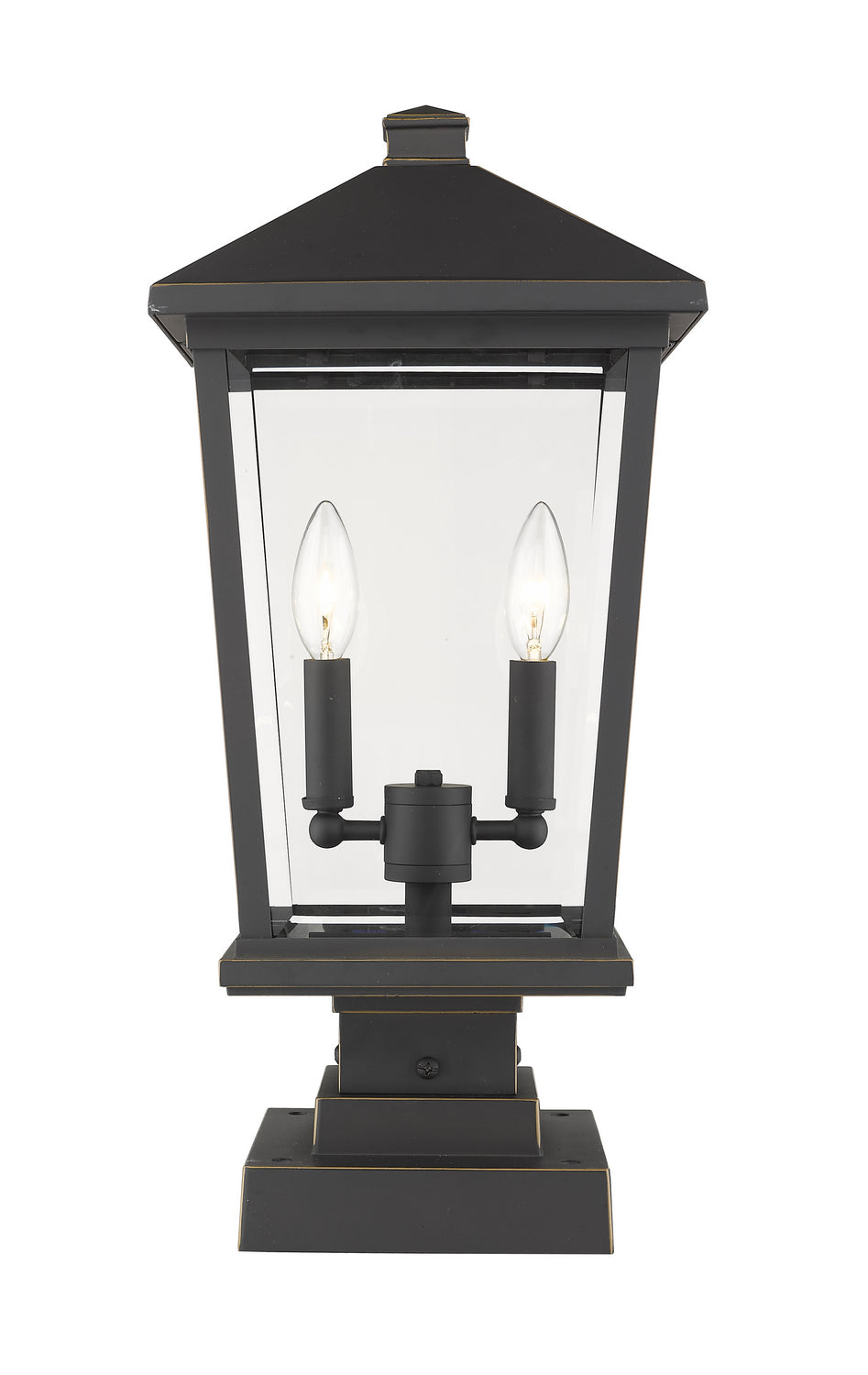 Lanterne extérieure sur socle Beacon Bronze huilé, 22" – Z-Lite