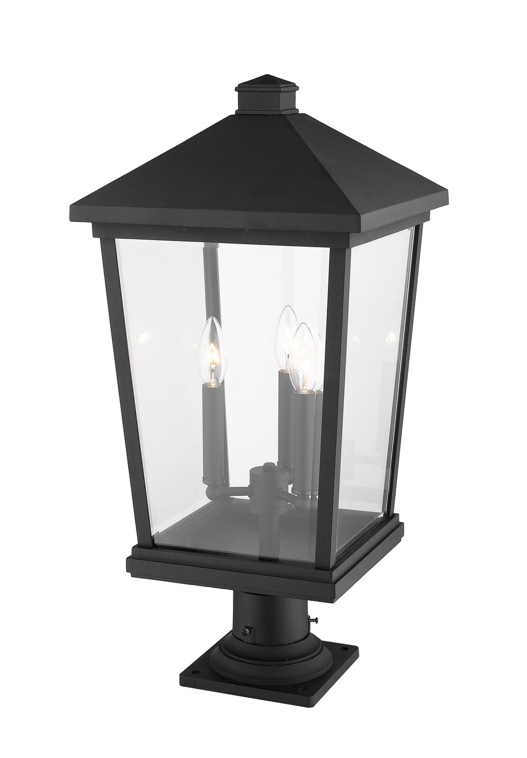 Lanterne extérieure sur socle Beacon Noir, 25 1/2" – vue 2