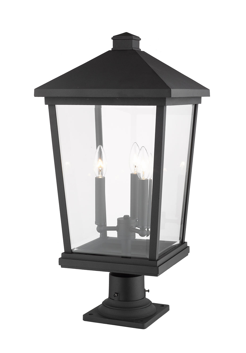 Lanterne extérieure sur socle Beacon Noir, 25 1/2" – vue 3