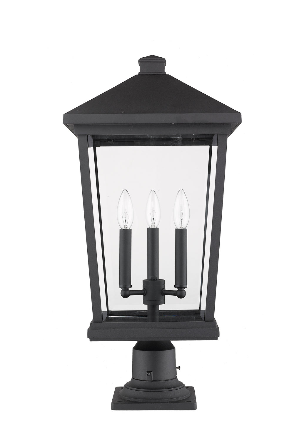 Lanterne extérieure sur socle Beacon Noir, 25 1/2" – vue 5