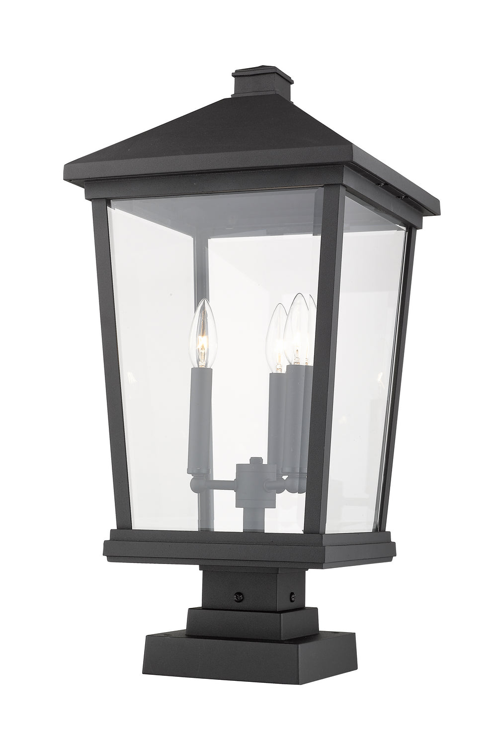 Lanterne extérieure sur socle Beacon Noir, 24 3/4" – vue 4