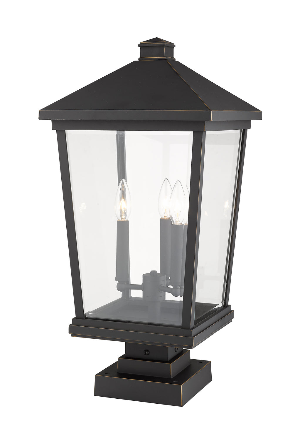 Lanterne extérieure sur socle Beacon Bronze huilé, 24 3/4" – vue 2