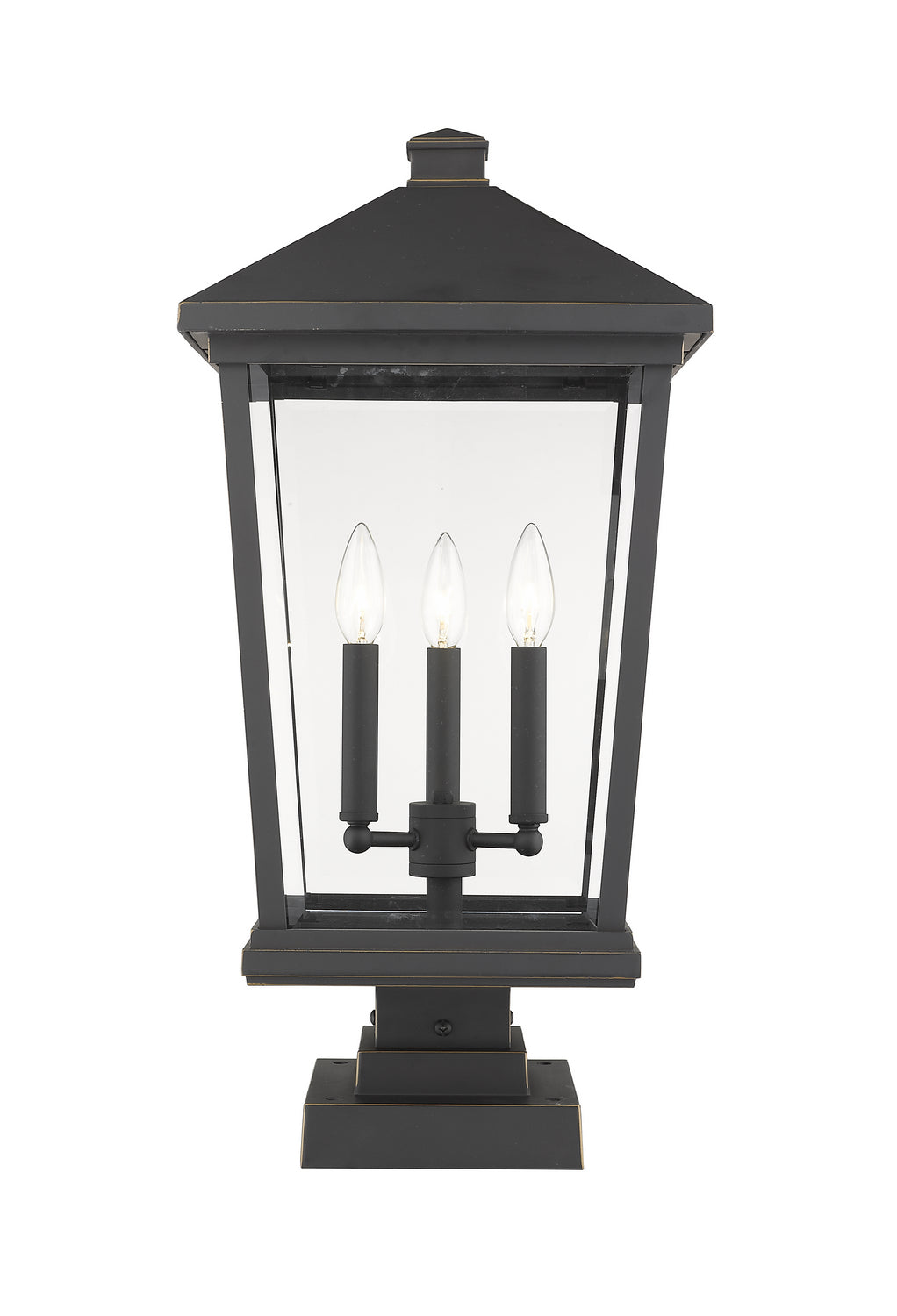 Lanterne extérieure sur socle Beacon Bronze huilé, 24 3/4" – Z-Lite