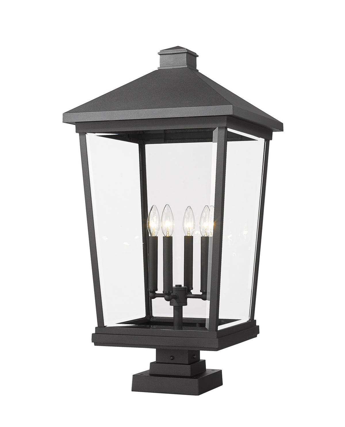 Lanterne extérieure sur socle Beacon Noir, 32" – Z-Lite